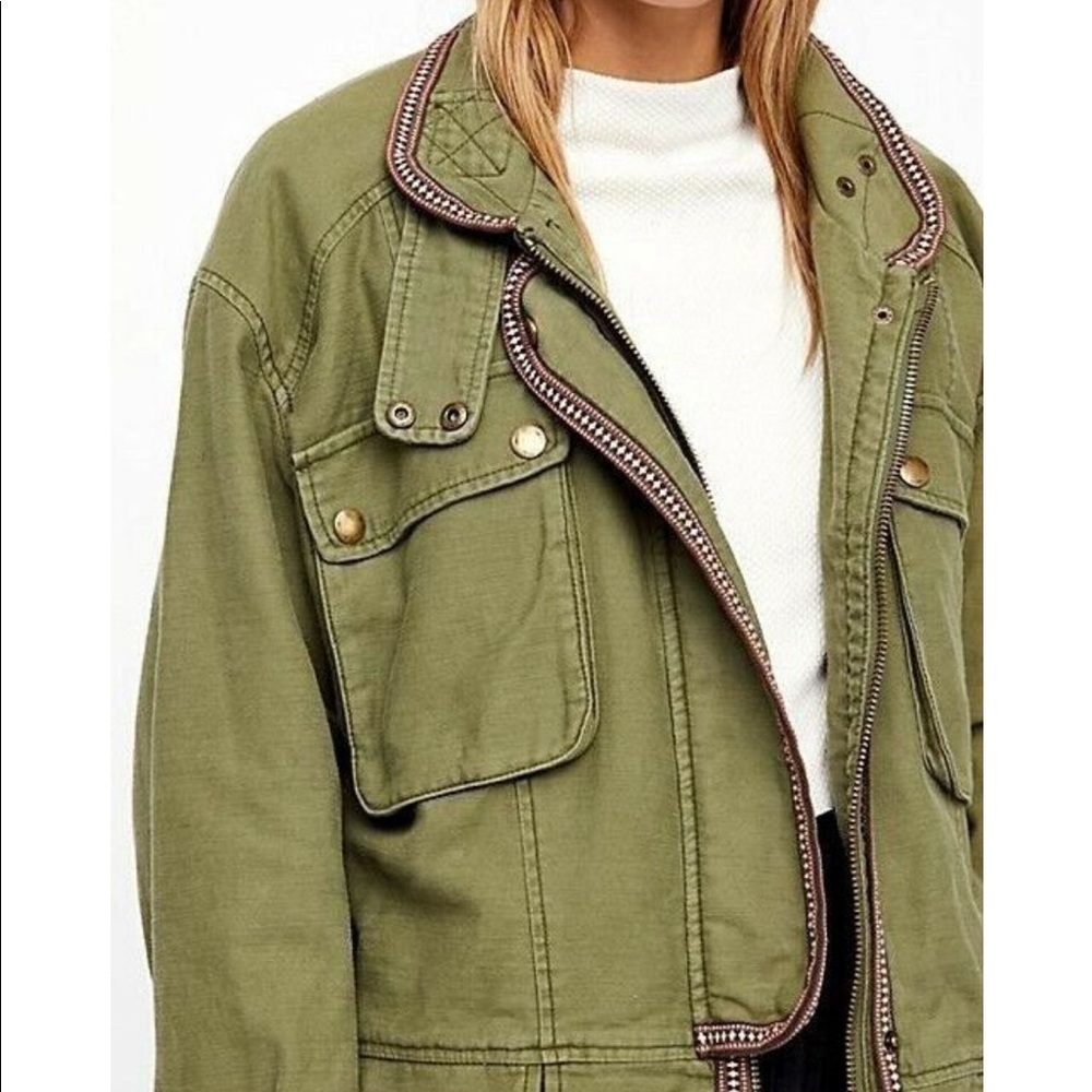 Free People Flight Line Bomber Jacket - Picture 3 of 10